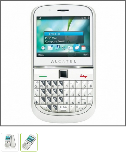 ALCATEL OT-900 WHITE Teclado Qwerty - Cmera 2MP MP3 Player